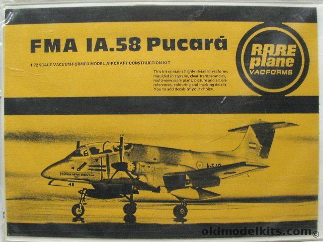 Rareplane 1/72 MFA IA-58 Pucara (IA/58) plastic model kit